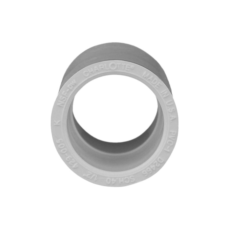 CHARLOTTE PIPE 1/2 SCH 40 COUPLING SXS CONTRACTOR PACK PRESSURE (10 Unit Bag) - Image 2